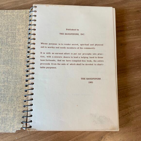 Soup to Nuts From the Sandpipers Cookbook 1961 Spiral Bound - Picture 8 of 14